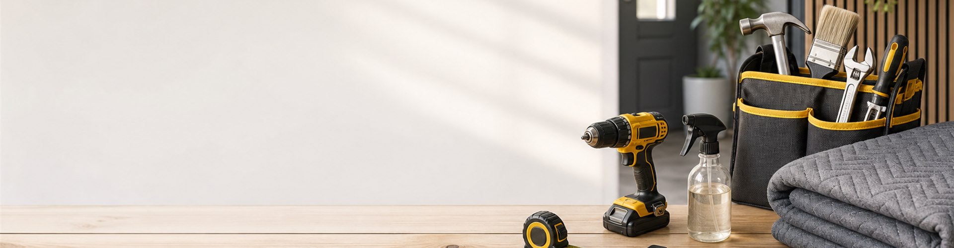 Organized home repair tools ready for local help